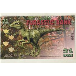 2015 JURASSIC BANK 21 DIN (VELOCIRAPTOR)