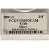 Image 3 : 2007-S SILVER UTAH QUARTER PCGS PR69 DCAM