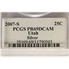 Image 3 : 2007-S SILVER UTAH QUARTER PCGS PR69 DCAM