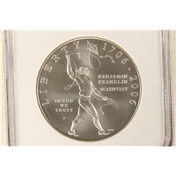 2006-P BEN FRANKLIN "SCIENTIST" SILVER DOLLAR NGC