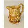Image 2 : 19TH CENT. BENNINGTON TYPE RELIEF MOLDED MILK PITCHER W