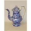 Image 2 : 11 1/2" STAFFORDSHIRE DARK BLUE COFFEE POT-REBECCA AT T