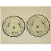 Image 1 : PR. 7 3/4" DECORATED LEEDSWARE PLATES-BLUE FEATHER EDGE