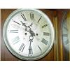 Image 2 : WATERBURY REGULATOR WALL CLOCK W/ WALNUT CASE-FACE SIGN