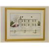 Image 1 : ROBERT E. TODD WATERCOLOR OF COLONIAL HOME IN WINTER TI