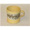 Image 1 : 19TH CENT. YELLOW WARE HANDLED MUG W/ BLUE & WHITE BAND