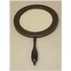 Image 1 : 19TH CENT. TREENWARE HAND MIRROR W/ BLACK FINISH- 7 3/4