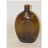 Image 1 : 6 5/8" KEENE EAGLE & CORNUCOPIA FLASK (GII-73)-OLIVE AM