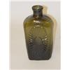 Image 1 : 5 3/4" KEENE P & W SUNBURST FLASK (GV 3-10)-1/2 PINT, L