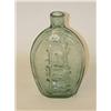 Image 1 : 6 3/4" RAILROAD FLASK (GV-5 STYLE)-AQUA, EMBOSSED SUCCE