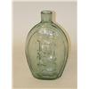 Image 2 : 6 3/4" RAILROAD FLASK (GV-5 STYLE)-AQUA, EMBOSSED SUCCE