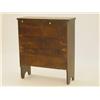 Image 2 : PRIMITIVE COUNTRY GRAIN PAINTED PINE CHEST OVER CUPBOAR