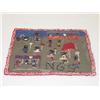 Image 1 : 20TH CENT. FIGURAL HOOKED RUG W/ BLACK CHILDREN PLAYING