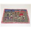 Image 1 : 20TH CENT. FIGURAL HOOKED RUG W/ BLACK CHILDREN PLAYING