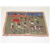 Image 2 : 20TH CENT. FIGURAL HOOKED RUG W/ BLACK CHILDREN PLAYING