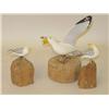 Image 1 : LOT (3) CARVED SEAGULLS: (1) 9 1/2" SEAGULL-UNSIGNED ON