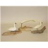 Image 1 : LOT (3) CARVED BIRDS ON DRIFTWOOD BASES: (2) WHITE HERO