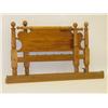 Image 1 : NEW ENGLAND SHERATON MAPLE 4 POST CANNONBALL BED W/ TUR