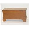 Image 2 : NEW ENGLAND PINE LOW LIFT TOP BLANKET CHEST W/ INTERIOR