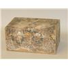 Image 1 : 19TH CENT. WALLPAPER COVERED PINE FLAT TOP DOCUMENT BOX