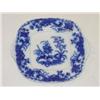 Image 1 : RARE 10 1/2" FLOW BLUE CAKE PLATE