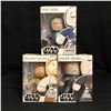 Image 1 : STAR WARS 4 INCH MIGHTY MUGGS FIGURINES LOT (HAN SOLO, OBI-WAN KENOBI & COUNT DOOKU)