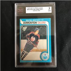 1979 O-PEE-CHEE #18 WAYNE GRETZKY RC (KSA 3 VG)