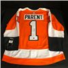 Image 1 : BERNIE PARENT SIGNED FLYERS JERSEY (FROZEN POND COA)