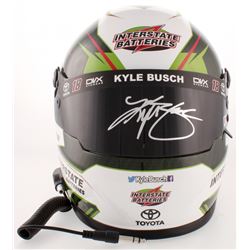 KYLE BUSCH SIGNED NASCAR INTERSTATE BATTERIES FULL-SIZE HELMET (PA HOLOGRAM 