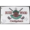 Image 1 : Cindy Morgan & Michael O'Keefe Signed "Caddyshack" Bushwood 12x21 Flag (Schwartz COA)