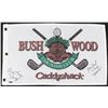 Image 1 : Cindy Morgan & Michael O'Keefe Signed "Caddyshack" Bushwood 12x21 Flag (Schwartz COA)