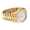 Image 4 : Rolex Mens 18K Yellow Gold Silver Diamond Quickset President Wristwatch With Rol