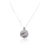 Image 2 : 14KT White Gold 3.88 ctw Diamond Pendant With Chain