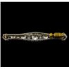 Image 2 : 0.87 ctw Diamond Brooch - 18KT White Gold