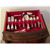 Image 2 : Anti-Tarnish Silverware 2 Drawers with BIRKS Sterling Cutlery