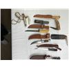 Image 1 : 9 various knives and sharpening stone
