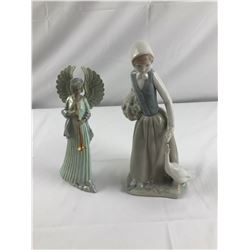 Ceramic lady & Clay angel