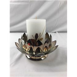 Leonard Silver Plated Candle Holder