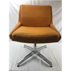 2 retro orange chairs