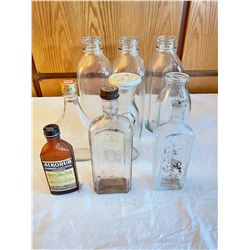 Glass bottles lot