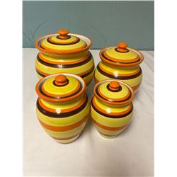 4 Piece Ceramic Canister Set