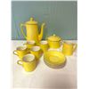 Image 1 : 14 Piece Yellow Crown Ducal Tea Set