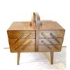 Image 1 : Wooden Sewing Box