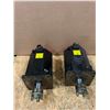 Image 2 : (2) - FANUC A06B-0269-B400#0100 AC SERVO MOTORS (BOTH MOTORS HAVE ONE DAMAGED CONNECTOR)