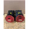 Image 3 : (2) - FANUC A06B-0269-B400#0100 AC SERVO MOTORS (BOTH MOTORS HAVE ONE DAMAGED CONNECTOR)