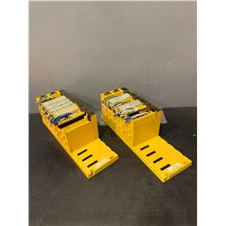 (2) - FANUC A03B-0819-C011 RACKS WITH MODULES AS SHOWN