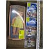 Image 1 : BOX WITH 3 HOCKEY FIGURINES, DOLL