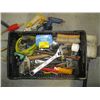 Image 1 : BIN OF MISC GLUE GUN, HAMMERS ETC.