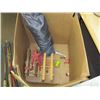 Image 3 : LARGE BIN OF MISC FISHING RODS & REELS, TACKLE, SMALL TENT ETC.