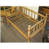 Image 1 : SPOOL LEG & BACKED SMALL DAY BED FRAME